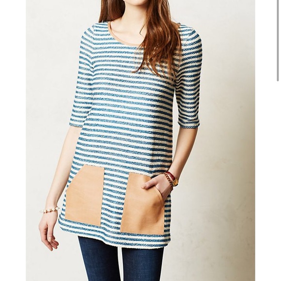 Anthropologie Dresses & Skirts - Anthro POSTMARK SAPONY Striped Tunic Dress